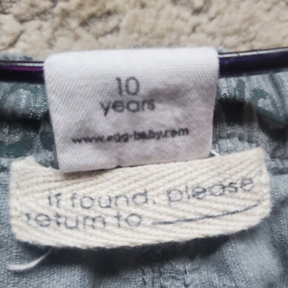 Egg by Susan Lazar Boys' Size 10 Years Boys Corduroy Jean Blue - Picture 3 of 5